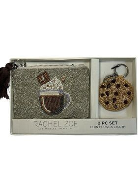 Rachel Zoe New Hot Cocoa Coin Purse and Cookie Charm Boxed Set